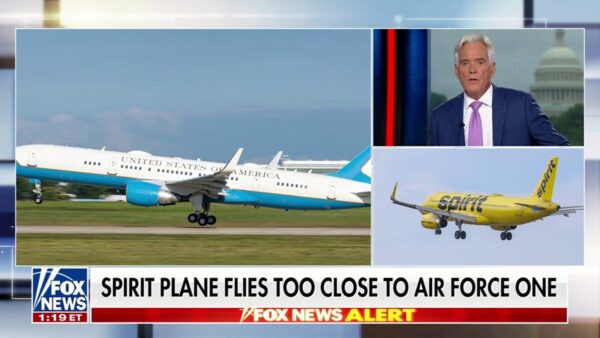 Air Force One Escapes Close Call with Spirit Airlines Plane