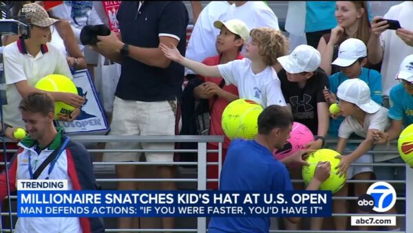 The Man Who Stole a Child’s Signed Hat at the US Open Finally Apologizes