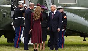 Trump and Melania’s Bold Purple Attire Stuns at Historic Meeting with King Charles