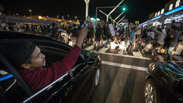 Protesters Block LAX Airport Entrance During Busiest Travel Night