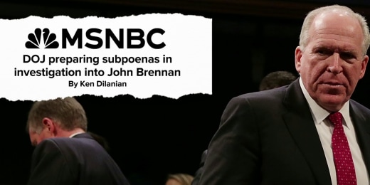 DOJ Prepares for Multiple Subpoenas in Brennan Investigation; Obama’s Immunity Debate Intensifies