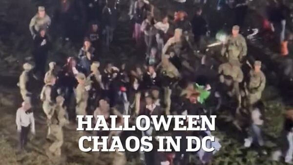Violent Halloween Chaos: D.C. Youths Clash with National Guard in Navy Yard