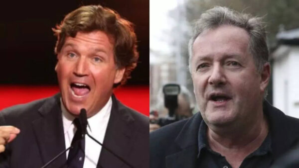 Tucker Carlson and Piers Morgan Clash on Free Speech