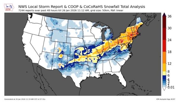 Record Winter Storm Linked to At Least 49 Fatalities; Tennessee and Mississippi in “Warzone”