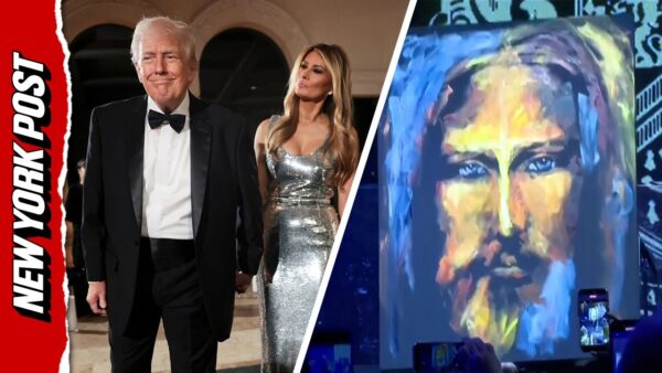 Trump Auctions Jesus Christ Portrait Painted Live at Mar-a-Lago, Selling for $2.75 Million