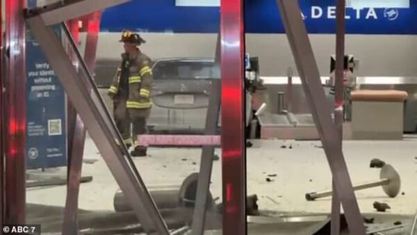 Man Plows Through Detroit Airport Terminal in Nighttime Chaos