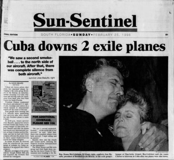 After 30 Years, U.S. Charges Cuban Regime Leaders in Brutal 1996 Shootdown of Humanitarian Flight