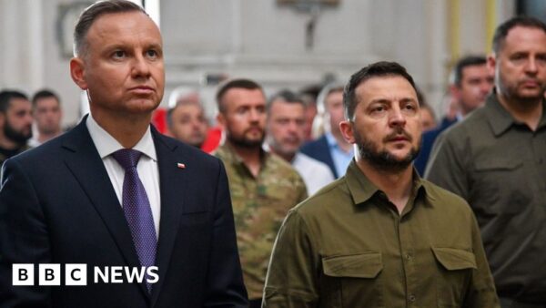 Ukrainian President Zelensky Honors WWII Group Responsible for Massacres of Poles and Jews