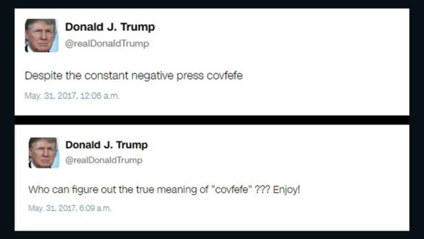 Trump Drops First Truth Social Post With Infamous ‘Covfefe’ Hashtag, Revisiting 2017 Twitter Typos